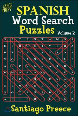 Large Print Spanish Word Search Puzzles (Volume 2)