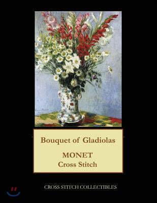 Bouquet of Gladiolas: Monet cross stitch pattern