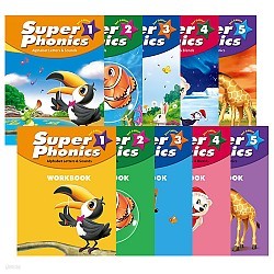 ()Super Phonics 1~5 FullSet10(SB 5+WB 5+HybridCD 10)