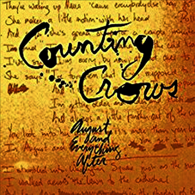 Counting Crows — August & Everything After 앨범 커버