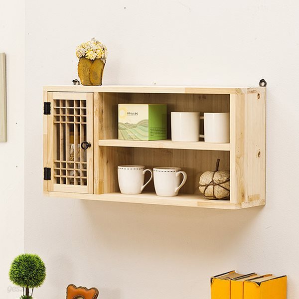 포메리트 전통문살 삼나무 2단 선반 소