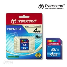 [정품e] 트랜샌드 정품 프리미엄 SDHC 4GB메모리(c6)