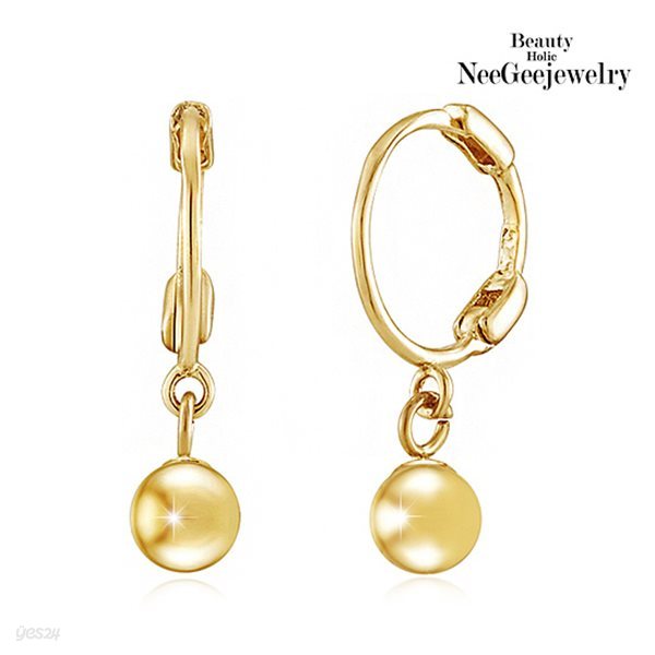 [NeeGee] 14K GOLD 3mm 딸랑 심플볼 이어링