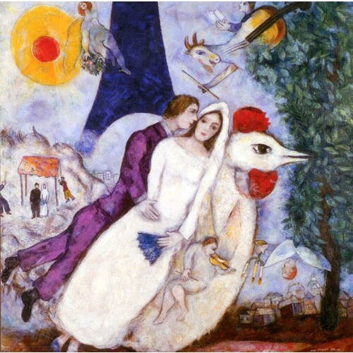 에펠탑의 신랑신부 (PL654/576조각/단일상품/44x44cm)