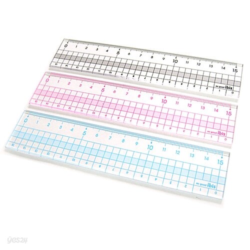 [알앤비]아이비스 15cm 칼라방안자