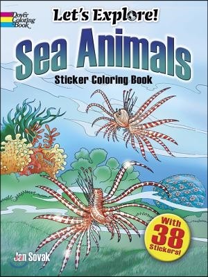 Sea Animals Sticker Coloring Book