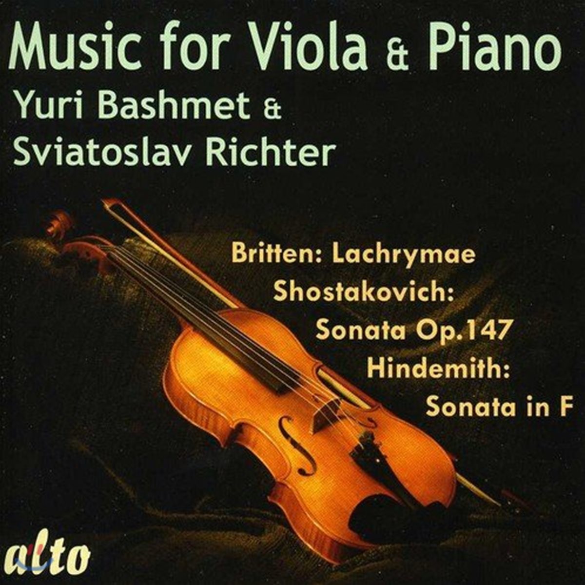 Yuri Bashmet / Sviatoslav Richter 유리 바쉬메트 &amp; 스비아토슬라브 리히터 - 브리튼 / 쇼스타코비치 / 힌데미트: 비올라와 피아노를 위한 음악 (Britten / Shostakovich / Hindemith: Music for Viola &amp; Piano)