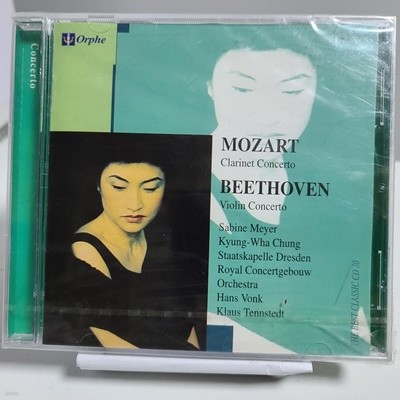 정경화 - Mozart Clarinet Concerto, Beethoven Violin Concerto (미개봉앨범) 