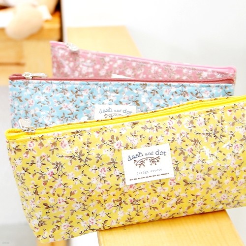 flower rain pen pouch v.2 : 플라워 레인 펜 파우치 버전2