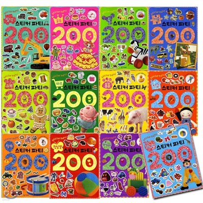 집중력 창의력 발달 스티커 파티 200 (12종)