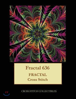Fractal 636: Fractal cross stitch pattern