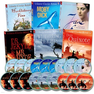 Usborne Classics Retold Essential set (6 Books + 18 Audio CDs)