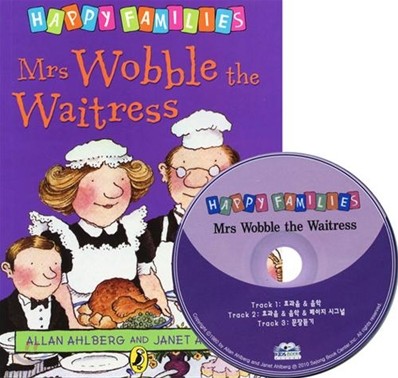 Happy Families : Mrs Wobble the Waitress (Book & CD)