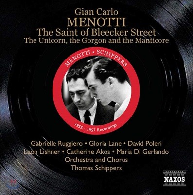 Thomas Schippers 메노티: 블리크 거리의 성자들 (Menotti: The Saint of Bleecker Street)