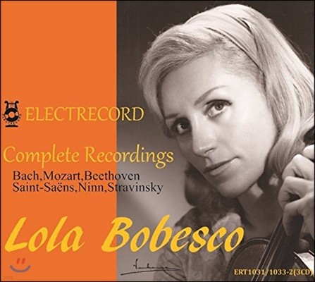 Lola Bobesco Ѷ  ϷƮ ڵ   (Electrecord Complete Recording)