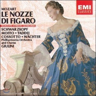 [중고] Giulini / MOZART: Le nozze di Figaro Highlights (수입/cdm7634092)