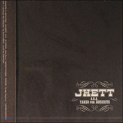 [߰] Jhett a.k.a Yakko For Aquarius / Jhett Black Edition (CD+DVD/Ϻ/ctcr14437b)