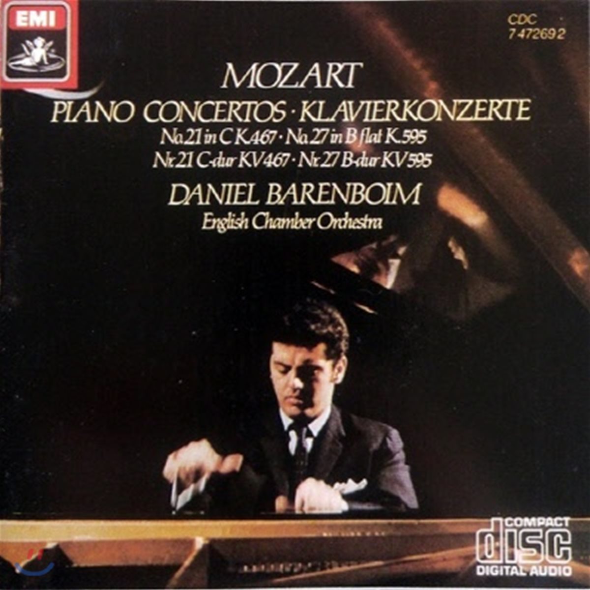 [중고] Daniel Barenboim / Mozart : Piano Concertos Nos.21 & 27 (수입/ksc20019)