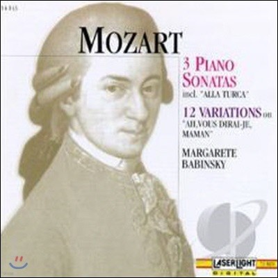 [߰] Margarete Babinsky / Mozart: 3 Piano Sonatas (/14143)