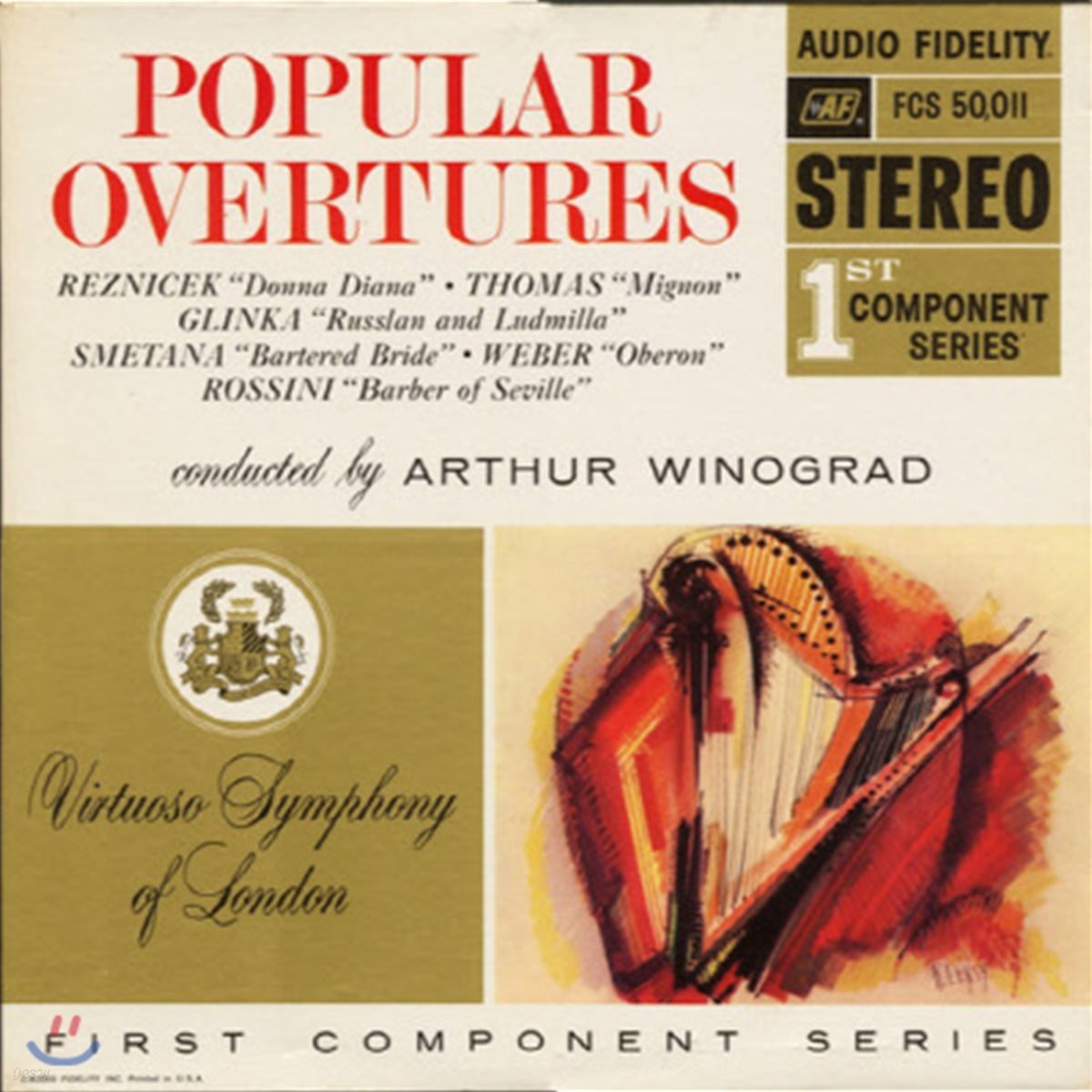 [중고] [LP] Arthur Winograd / Popular Overtures (수입/fcs50011)