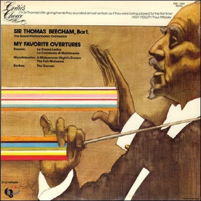 [߰] [LP] Sir Thomas Beecham, Bart / My Favorite Overtures (/pmc7004)