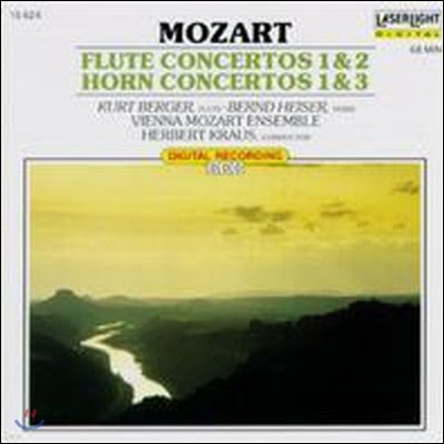 [߰] Herbert Kraus / Mozart: Flute Concertos Nos. 1&2, Horn Concertos Nos. 1&3 (/15624)