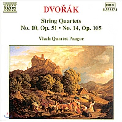 [߰] Vlach Quartet Prague / Dvorak: String Quartet No.10 Op.51, No.14 Op.105 (/8553374)
