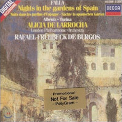 [߰] Alicia De Larrocha, Rafael Fruhbeck De Burgos / Falla : Nights In The Gardens Of Spain, etc. (dd0546)