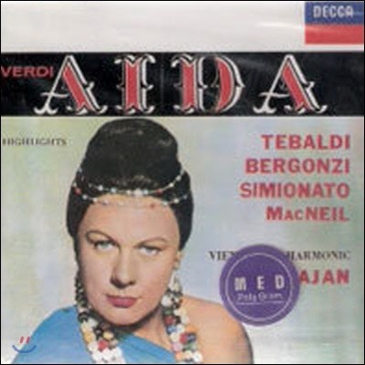 [߰] Tevaldi, Bergonzi / Verdi : Aida Highlights (dd0760)