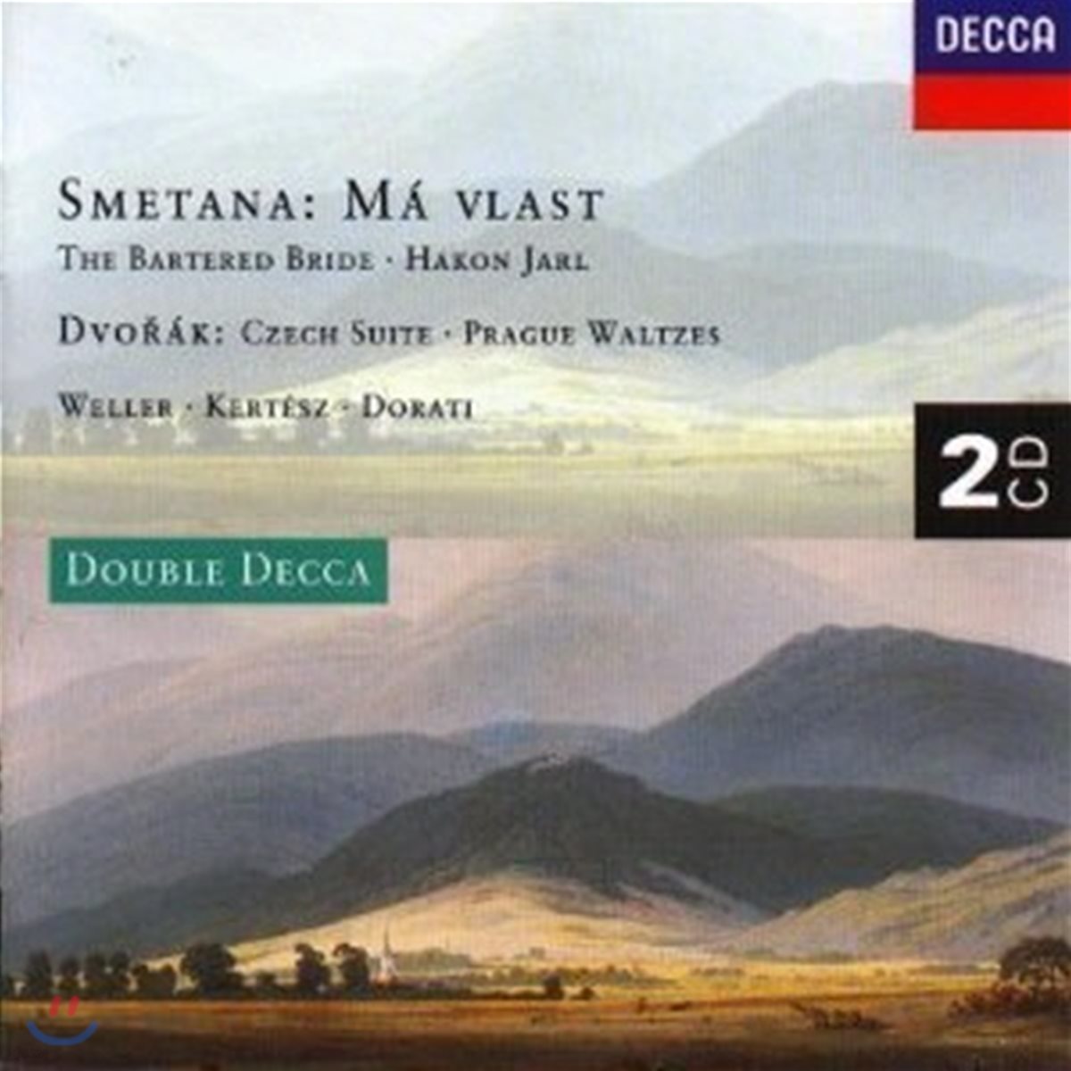 [중고] Antal Dorati, Istvan Kertesz, Walter Weller / Smetana: M&amp;aacute; Vlast; The Bartered Bride - Hakon Jarl; Dvor&amp;aacute;k: Czech Suite; Prague Waltzes (2CD/dd2973)