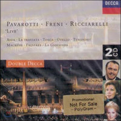 [߰] Pavarotti, Freni, Ricciarelli / Live (2CD/dd2974)