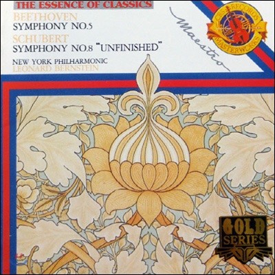 [중고] Leonard Bernstein / Beethoen: Symphony No.5, Schubert: Symphony No.8 (dck8003)