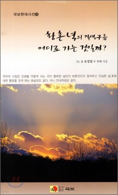 황혼녁의 갈색구름 어디로 가는 것일까