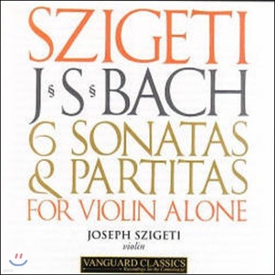 [߰] Joseph Szigeti / Bach : 6 Sonatas And Partitas For Solo Violin (2CD)