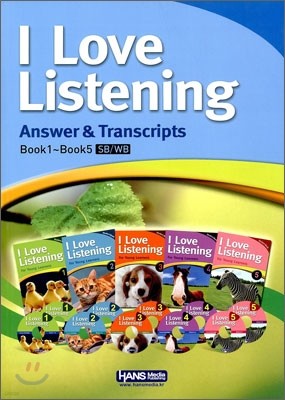 I LOVE Listening Answer & Transcripts Book1~Book5 SB/WB
