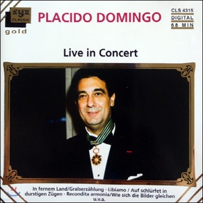 [߰] Placido Domingo / Live In Concert (/cls4315)