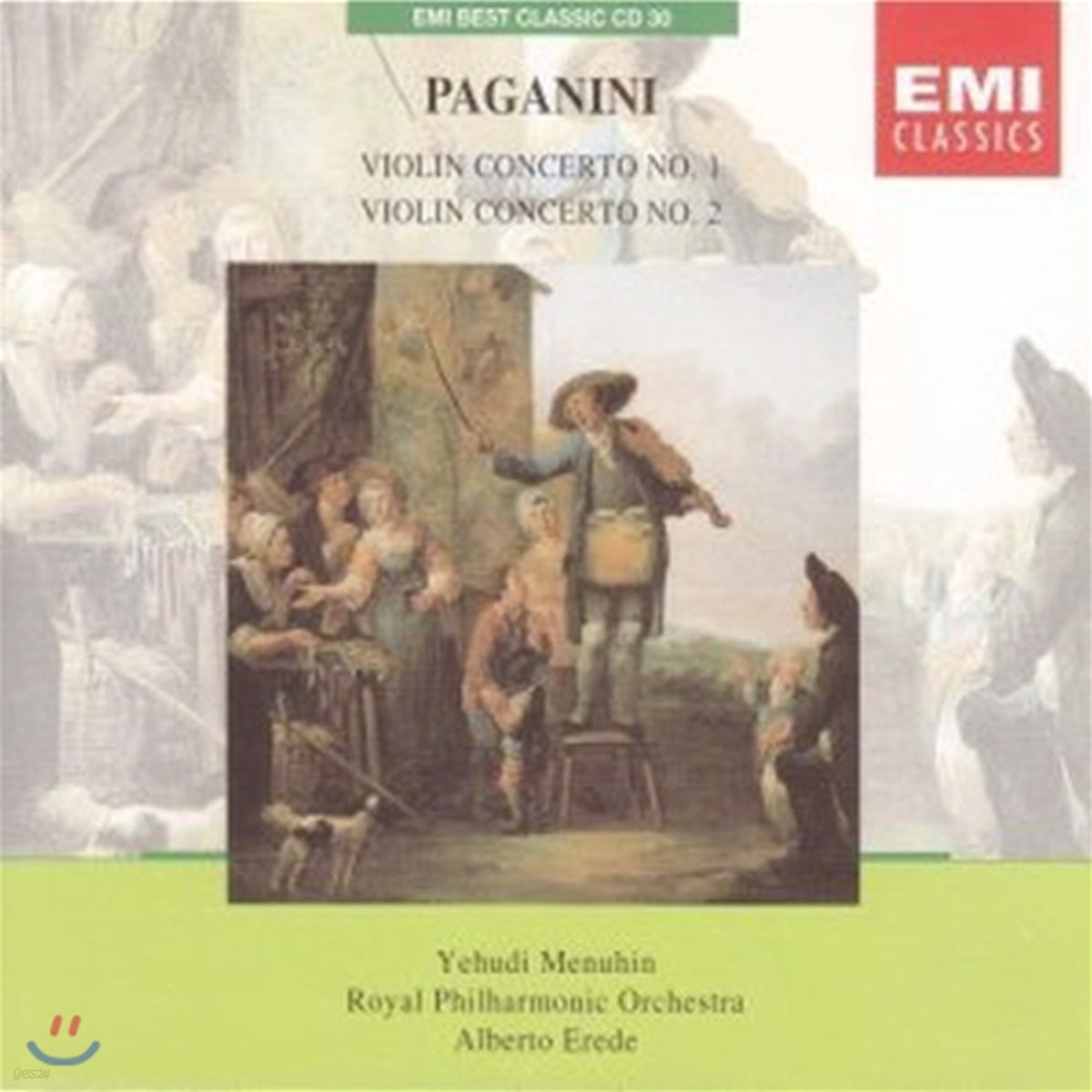 Yehudi Menuhin, Alberto Erede / Paganini : Violin Concertos Nos. 1 &amp; 2 (EMI Best Classic 17/미개봉)