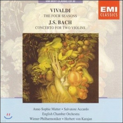 Herbert Von Karajan / Vivaldi : The Four Seasons, Bach : Concerto For Two Violins (EMI Best Classic 25/̰)