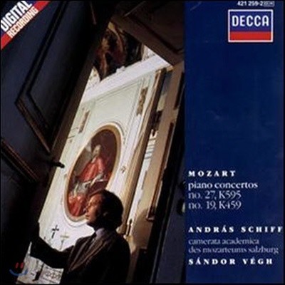 Andras Schiff, Sandor Vegh / Mozart : Piano Concertos Nos.27 K.595, No.19 K.459 (/̰/4212592)