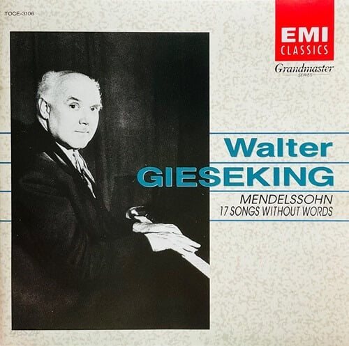 [중고] Walter Gieseking / Mendelssohn: 17 Songs Without Words (일본수입/toce3106)