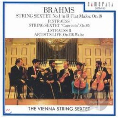[߰] Vienna String Sextet / Brahms, R. Strauss, J. Strauss II: String Sextets (Ϻ/32cm93)