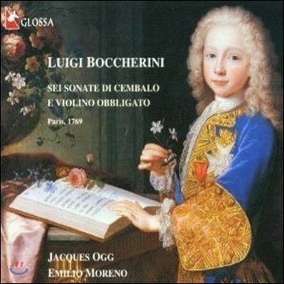 [߰] Jacques Ogg, Emilio Moreno / Boccherini: Sei Sonate Di Cembalo E Violino Obbligato Op.5 (Digipack//gcd920306)