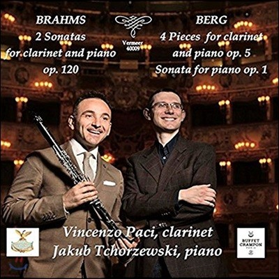 Vincenzo Paci : Ŭ󸮳 ҳŸ 1, 2 / ˹ ũ:   ǰ, ǾƳ ҳŸ (Brahms / Berg: Works for Clarinet & Piano)