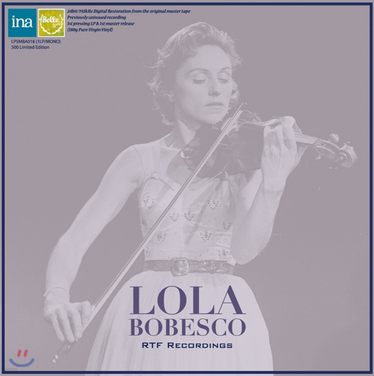 Lola Bobesco 롤라 보베스코 프랑스 국립 방송국 레코딩 (RTF Recording) [LP]