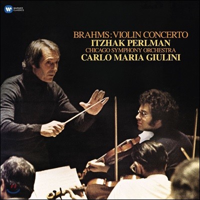 Carlo Maria Giulini,Chicago Symphony Orchestra,Itzhak Perlman,Johannes Brahms — Itzhak Perlamn 브람스: 바이올린 협주곡 - 이차크 펄만 (Brahms: Violin Concerto Op.77) 앨범 커버