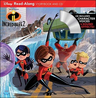 Incredibles 2 Read-Along Storybook and CD