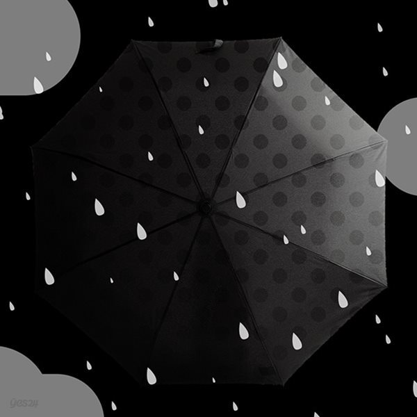 [원더스토어] 썩유케이 물방울 컬러체인지 3단 단우산