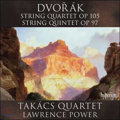 Takacs Quartet 드보르작: 현악 사중주 Op.105, 현악 오중주 Op.97 - 타카치 콰르텟, 로렌스 파워 (Dvorak: String Quartet & Quintet)