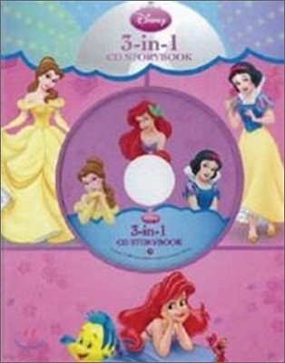 Disney Princess 3 in 1 CD Storybook