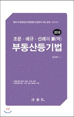 2018 조문 예규 선례의 맥 부동산등기법
